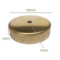 Soporte de latón de 100mm diámetro x 15mm y una salida