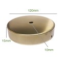 Soporte de latón de 120mm diámetro x 15mm y una salida