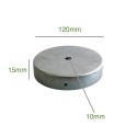 Eisen-Baldachin 120mm Durchmesser x 15mm mit einem Ausgang