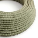 Cable decorativo textil a metros homologado color verde lino