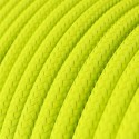 Cable decorativo textil a metros homologado color amarillo fluor