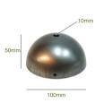 Eisen-Baldachin Kugelform 100mm Durchmesser x 50mm mit einem Ausgang