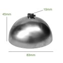 Baldachin Durchmesser 100mm x h.55,6mm Eisen