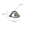 Klassischer Baldachin aus Rohstahl, 90mm, mit einer Auslassung
