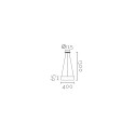 Haengeleuchte LYON 400mm Durchmesser x 65mm