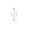 Haengeleuchte MARSELLA 90mm Durchmesser x 650mm