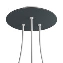 Soporte de techo 200mm con tres salidas varios colores