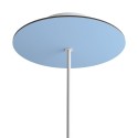 Deckenbaldachin 200mm Durchmesser x 35mm mit einem Ausgang