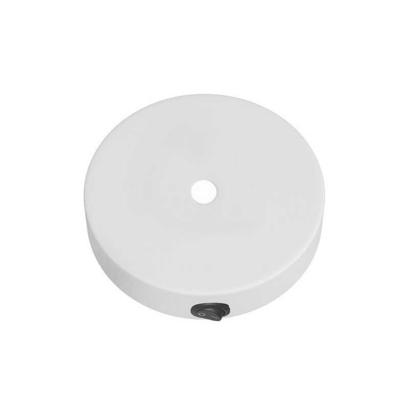 Metall-Baldachin-Set 83mm x 25mm mit 1 Ausgang und Schalter