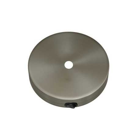 Metall-Baldachin-Set 83mm x 25mm mit 1 Ausgang und Schalter