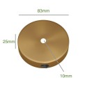 Metall-Baldachin-Set 83mm x 25mm mit 1 Ausgang und Schalter