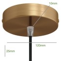 Deckenbaldachin-Set 120mm Durchmesser x 25mm mit einem Ausgang