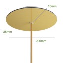 Deckenbaldachin 200mm Durchmesser x 35mm mit einem Ausgang