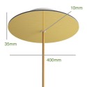 Deckenbaldachin 400mm Durchmesser x 35mm mit einem Ausgang