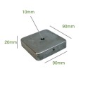 Eisen-Baldachin 90mm x 90mm x 20mm mit einem Ausgang