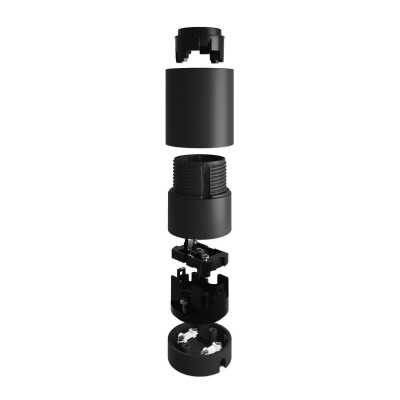 Sockel-Lampenfassung fuer E27 koppelbar 50mm x 75mm