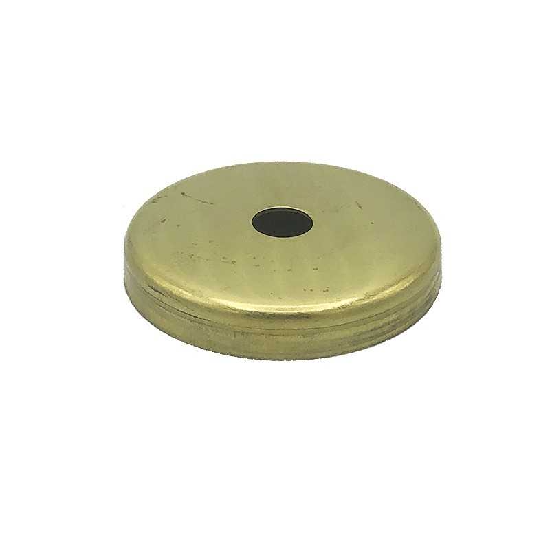 Tapa portaglobos de latón 63mm diámetro x 6mm