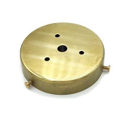Portaglobos de latón 56mm x 17mm con tornillos