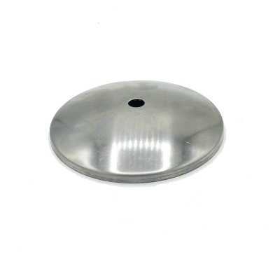 Tapa portaglobos cóncava de hierro bruto 105mm diámetro x 4mm