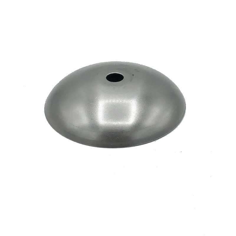 Tapa portaglobos cóncava de hierro bruto 79mm diámetro x 4mm