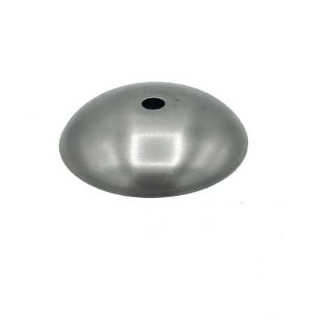 Tapa portaglobos cóncava de hierro bruto 79mm diámetro x 4mm