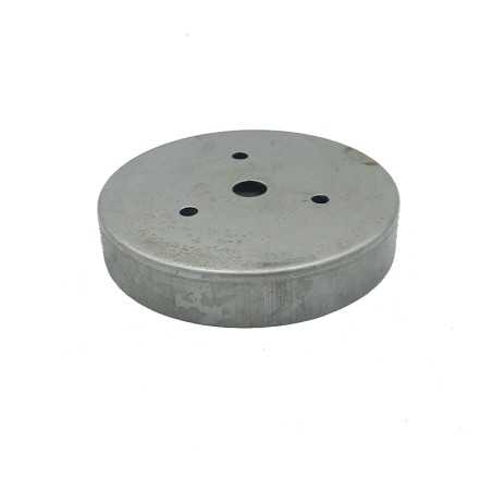 Portaglobos de hierro bruto 85mm x 15mm con tornillos