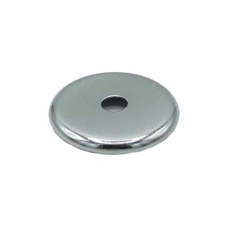 Tapa portaglobos cromada redondeada 46mm diámetro x 4mm