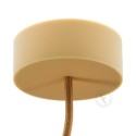 Soporte decorativo silicona 81mm beige de una salida