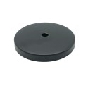Tapa de metal color negro 93mm diámetro x 7mm