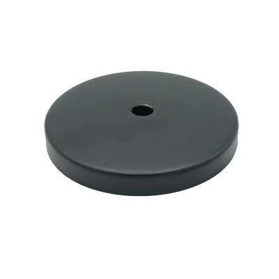 Tapa de metal color negro 93mm diámetro x 7mm