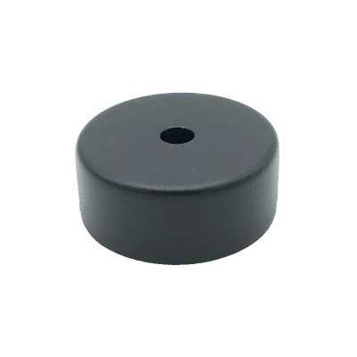 Tapa de metal color negro 58mm diámetro x 21mm