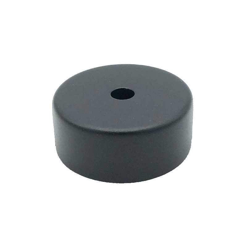 Tapa de metal color negro 58mm diámetro x 21mm