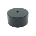 Tapa de metal color negro 87mm diámetro x 33mm