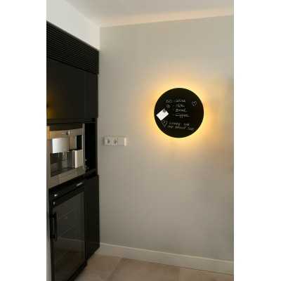 Wandleuchte aus Stahl mit integrierter LED, grau, LA VEVE