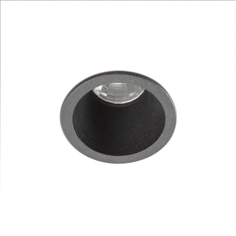 Deckenleuchte aus Aluminium mit integrierter LED, mattschwarz, LATILLE