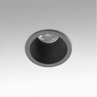 Deckenleuchte aus Aluminium mit integrierter LED, mattschwarz, LATILLE