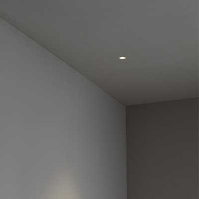 Deckenleuchte aus Aluminium mit integrierter LED, mattschwarz, GOUDOU