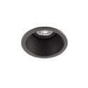 Deckenleuchte aus Aluminium mit integrierter LED, mattschwarz, ANSOST