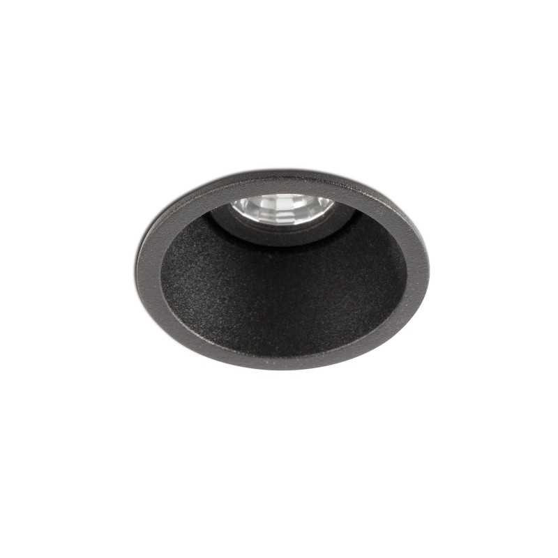 Deckenleuchte aus Aluminium mit integrierter LED, mattschwarz, ANSOST