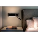 Wandleuchte aus Stahl mit integrierter LED, Holz, VEUVES