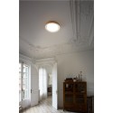 Deckenleuchte aus Stahl mit integrierter LED, mattweiss, AUTHUME