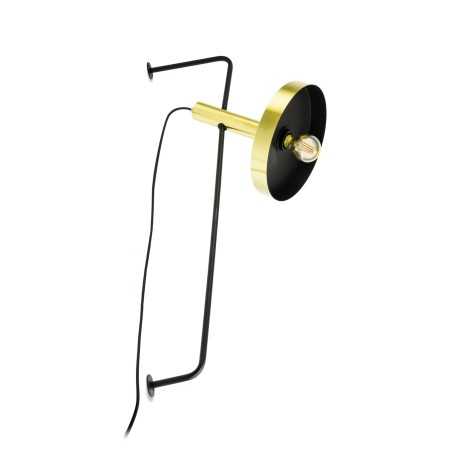 Wandleuchte aus Stahl E27, mattgold, FOULIE