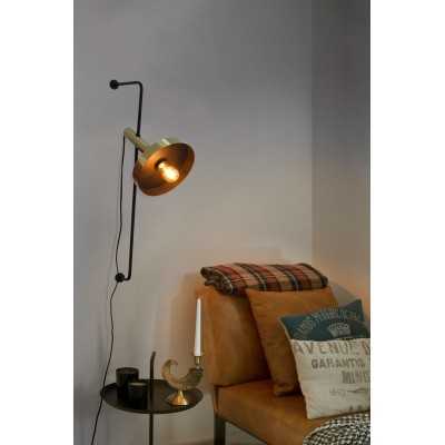 Wandleuchte aus Stahl E27, mattgold, FOULIE