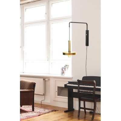 Wandleuchte aus Stahl E27, mattschwarz, DOUMEN