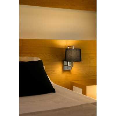 Wandleuchte aus Stahl E27, gebuersteter Stahl, CAPBAT