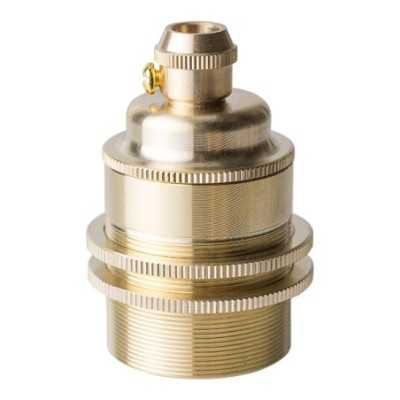 Hochwertige E27 Metall-Lampenfassung mit Doppelring