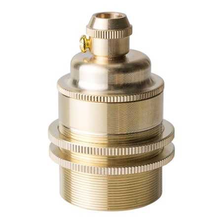 Hochwertige E27 Metall-Lampenfassung mit Doppelring
