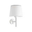 Wandleuchte aus Stahl E27, Mattweiss, LAILLY