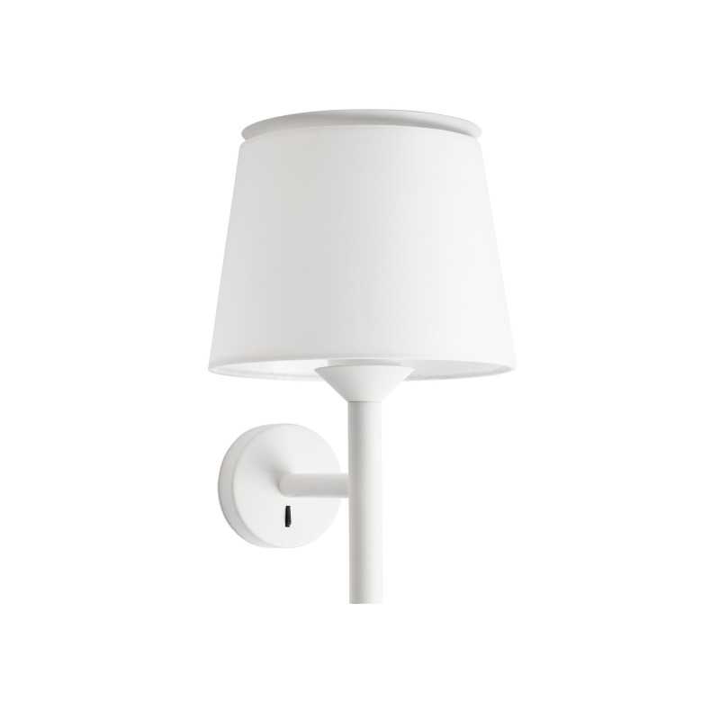 Wandleuchte aus Stahl E27, Mattweiss, LAILLY