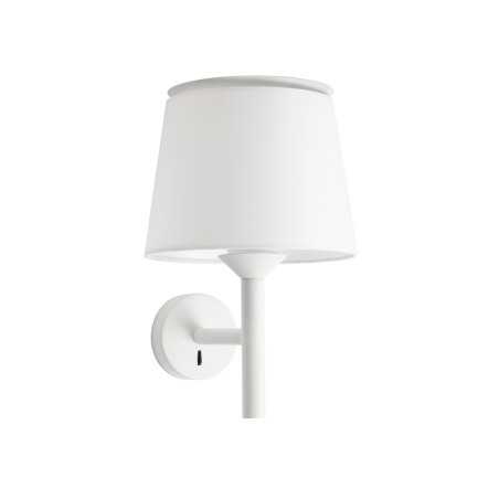 Wandleuchte aus Stahl E27, Mattweiss, LAILLY